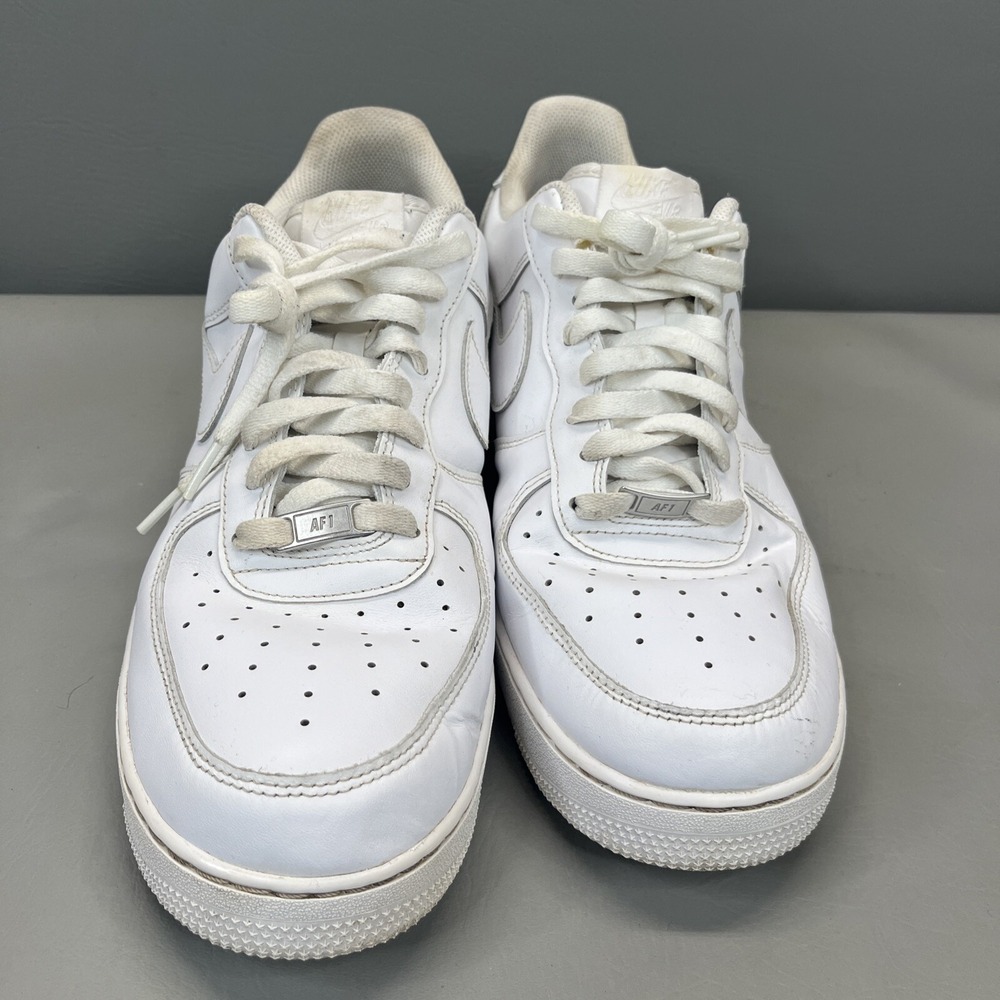 Nike Air Force 1 Low Mens US Size 13 Triple White CW2288-111 - Picture 2 of 9